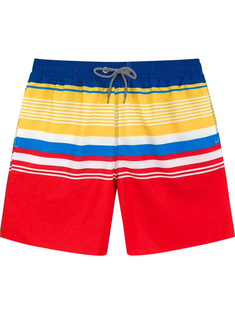 European And American Loose Casual Hawaiian Flower Shorts Men'S Summer Youth Floral Ice Silk Vacation Seaside Beach Pants
