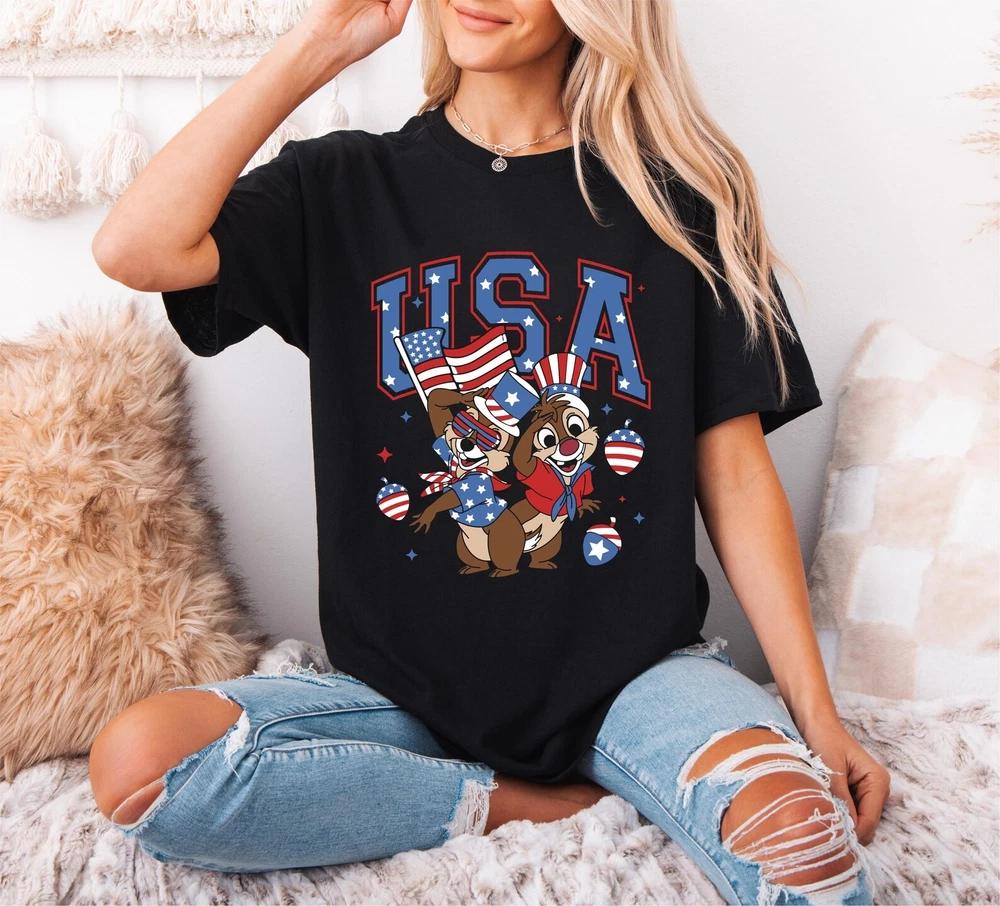 Chip And Dale 4th Of July Tshirt S