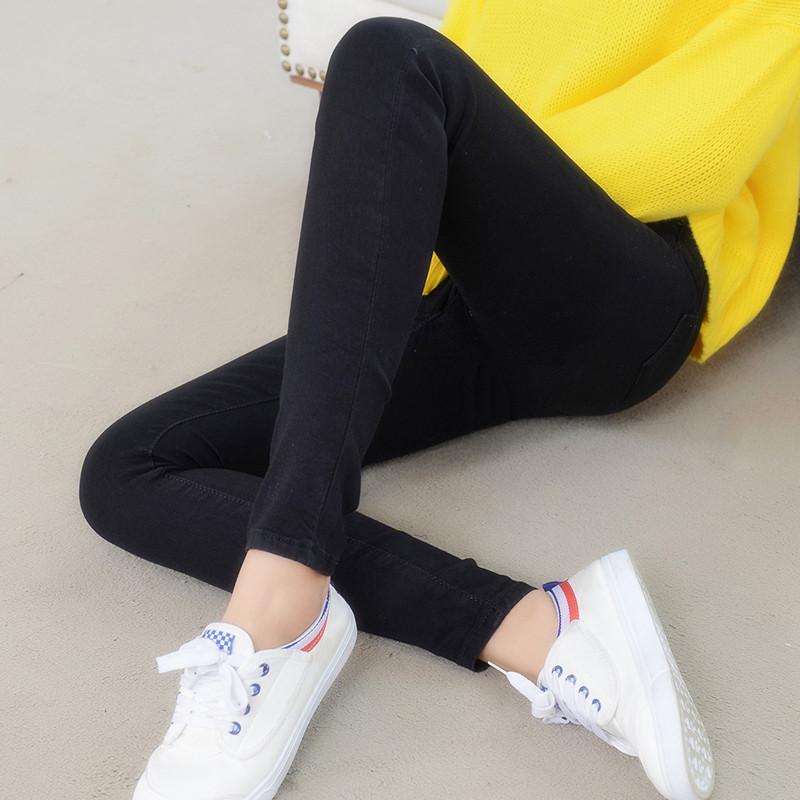 Pantaloni a matita casual con pantaloni lunghi elasticizzati slim a vita alta da donna primaverili