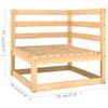 8 piece garden lounge set with cushions solid pine wood