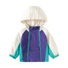 Children's Hooded Jacket 2024 Spring Boys Zipper Shirt Baby Coat Color Matching Jacket Double Zipper Top