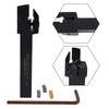 3Pcs MGMN200 Carbide Insert + MGEHR1212-2(Right) CNC Lathe Grooving Tool Holder
