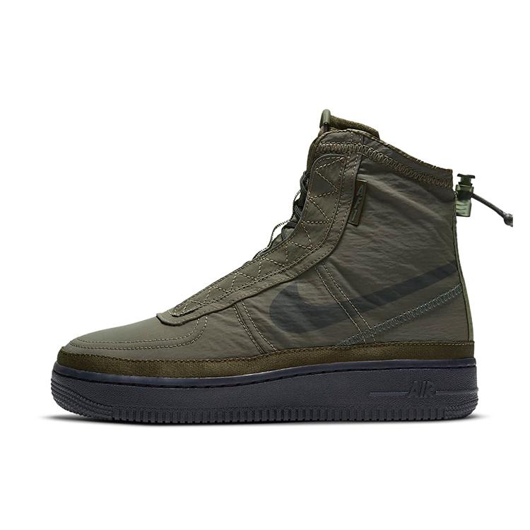 New Nike Air Force 1 High Shell Cargo Khaki Women's BQ6096-301