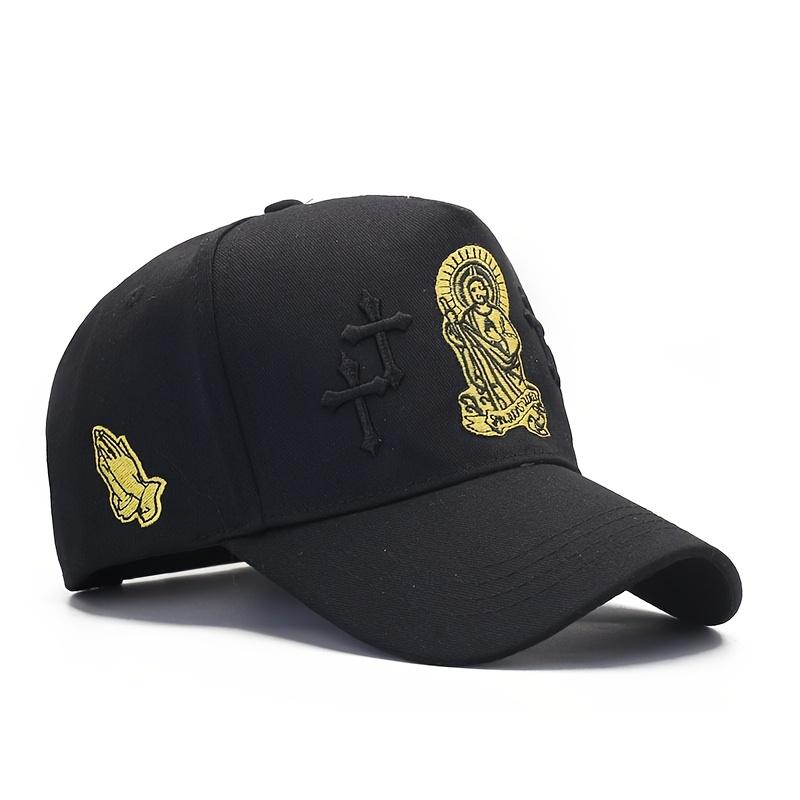 

Unisex Adjustable 5-Panel Baseball Hat Casual Outdoor Cap For Beach Vacation Travel чорний
