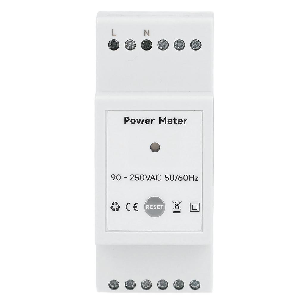 WiFi Energy Meter with 2 80A Clamp Current Transformer Single Phase KWh Power Multimeter for Solar PV System 90‑250VAC