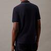 Calvin Klein Slim Fit Casual Comfortable Ribbed Knit Polo Shirt Men Tops Navy-Blue K10K112751-CHW
