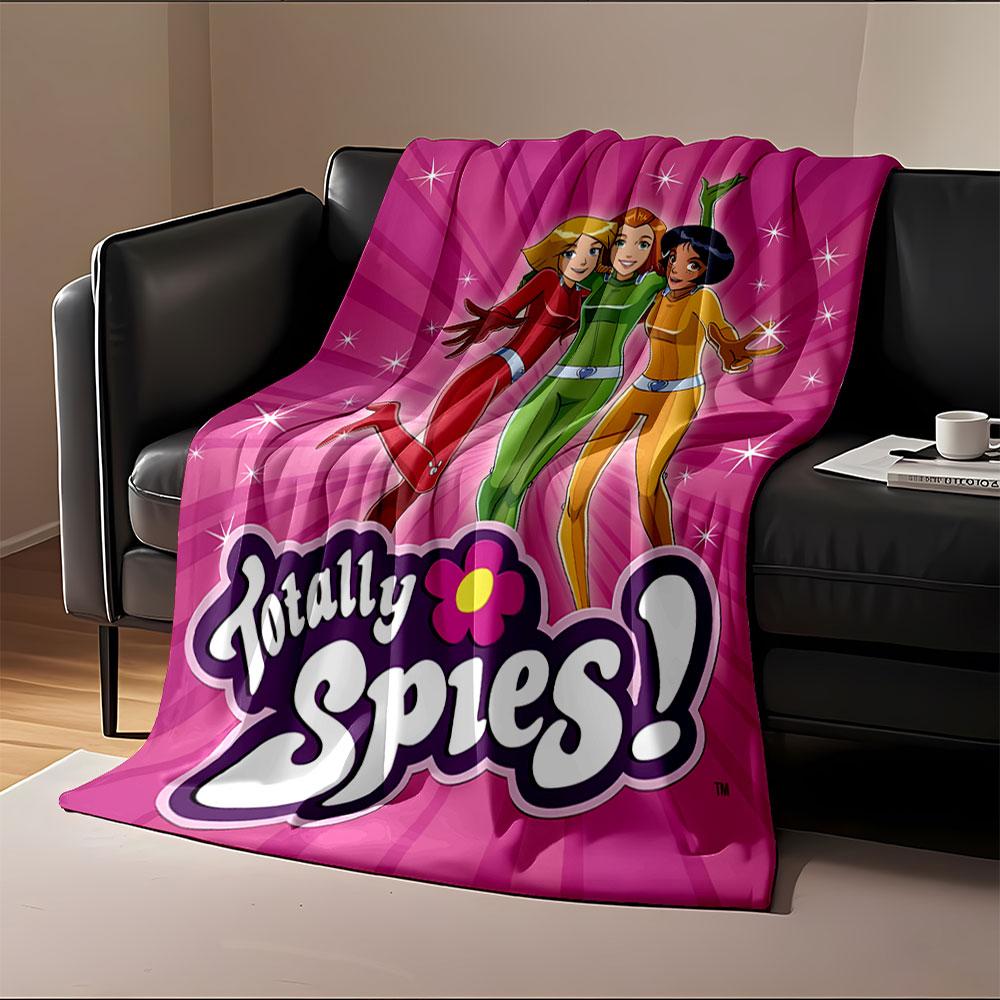 Radial pink lines with white stars behind three colorfully dressed figures. for all seasons blanket lunch break throw gift
