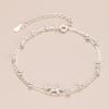 925 Silver Blue White Crystal Bracelets For Women Luxury Sparkling Double Layer Star Bracelets Elegant Jewelry