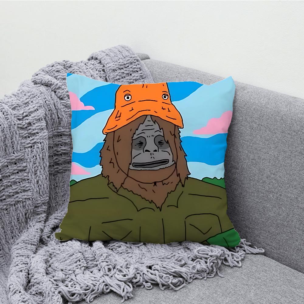 Sassy the Sasquatch Pillow Case Soft Cushion Cases for Farmhouse Sofa Decor Home Decorations and Protector Pillow Case