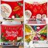 Christmas Tree Tapestry Santa Claus Hanging Cloth Background Cloth Christmas Tree