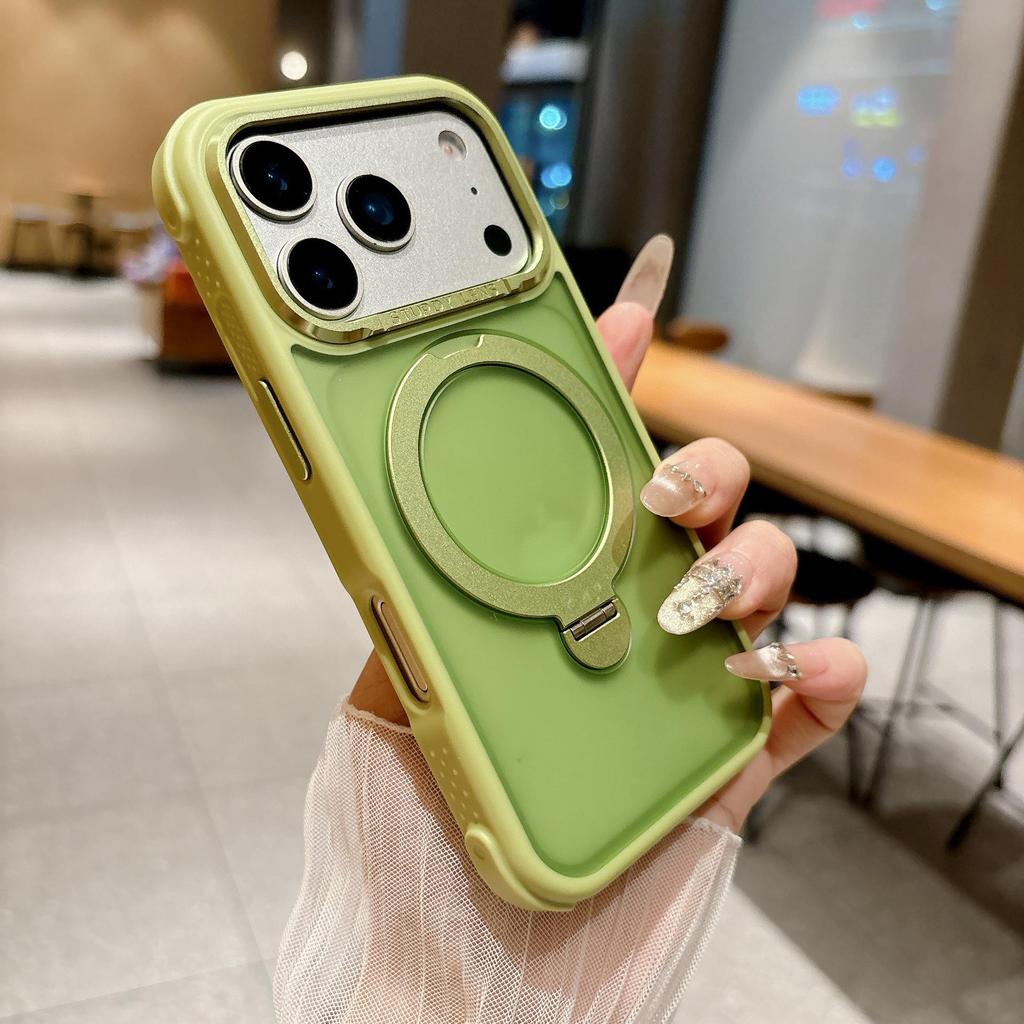 iPhone 17 Pro Max Nebula Magnetic Kickstand Skin-Feel Drop-Proof Case