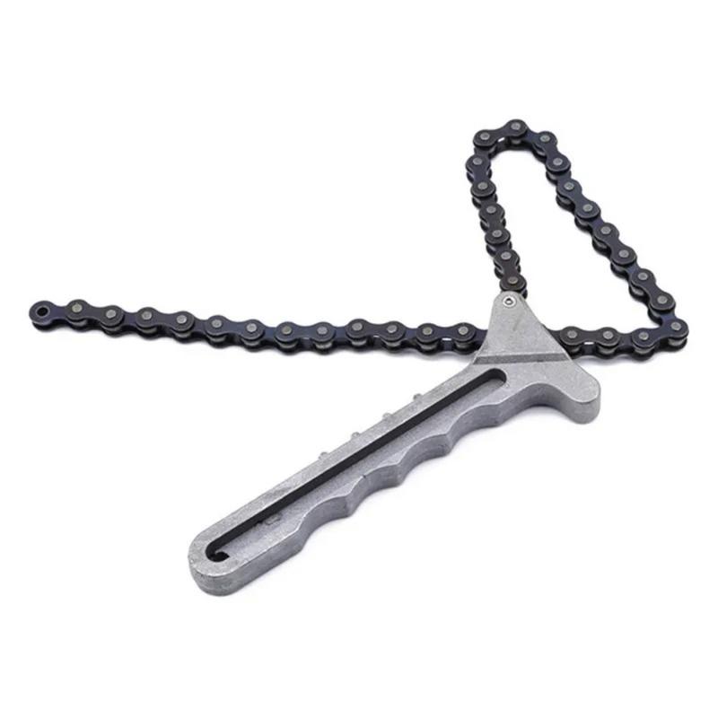 High Quality Adjustable Car Engine Oil Filter Chain Grip Wrench Spanner Remover Tools Plier Car Repair Tools