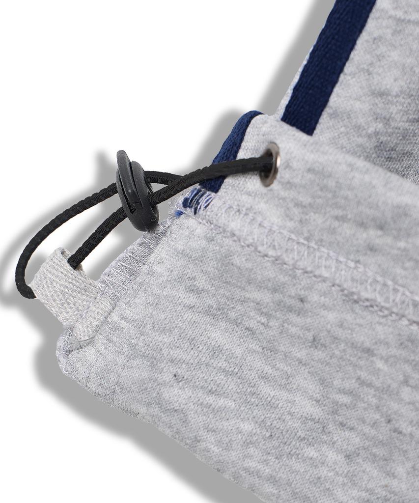 Yujen Washed Semi-Bootcut Track Sweatpants_Melange Gray