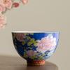 6pcs/set Flower Ceramic Cup Chinese Style Enamel Cup Kung Fu Tea Set Tea Cup  Personal Use