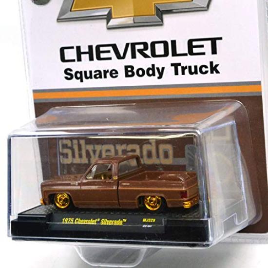 M2 MACHINES 164 Scale MiJo EXCLUSIVE - 1975 Chevrolet Silverado - The Brown Bagger (Chase Car)