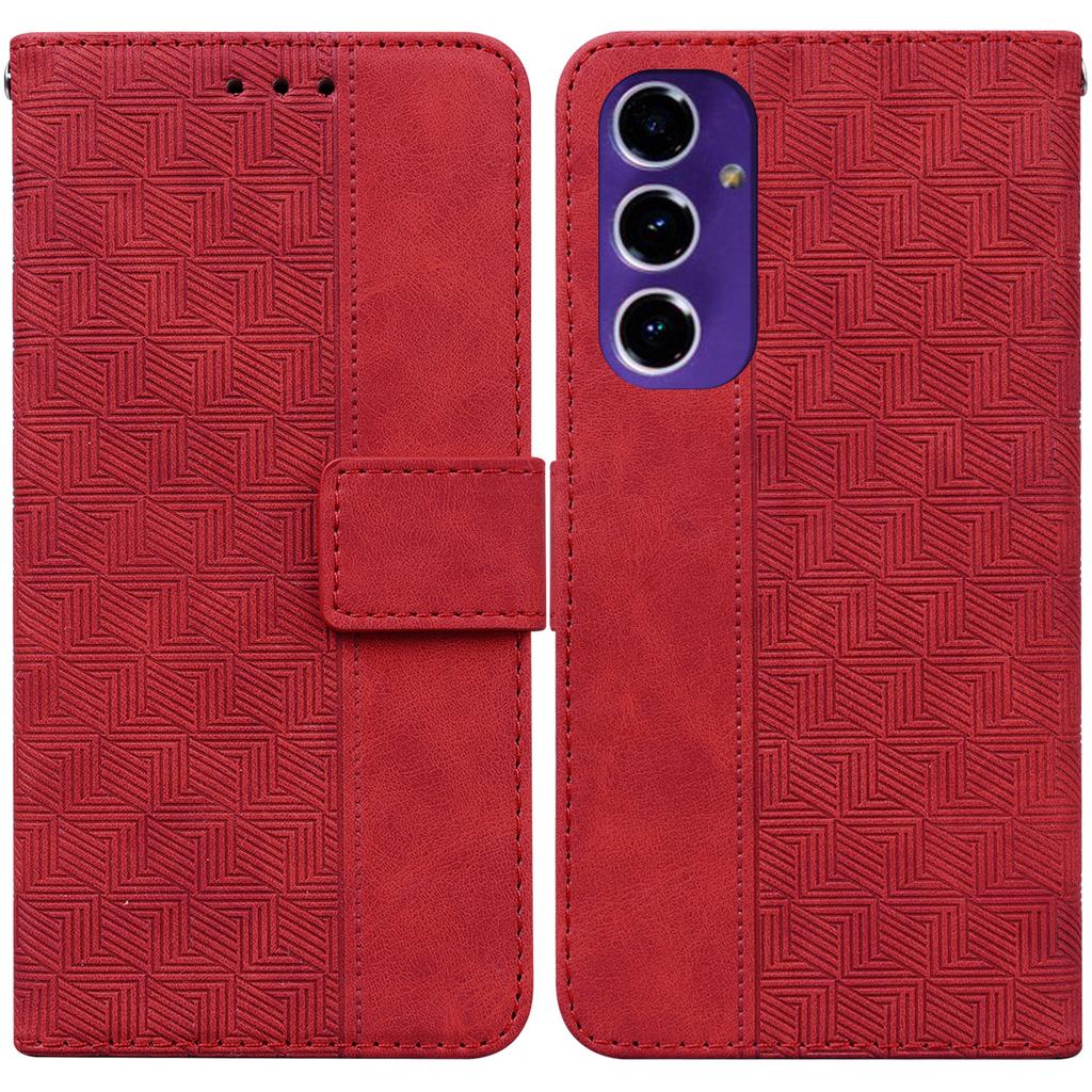For Samsung Galaxy A16 5G/A16 4G Case Geometry Pattern Leather Wallet Phone Cover
