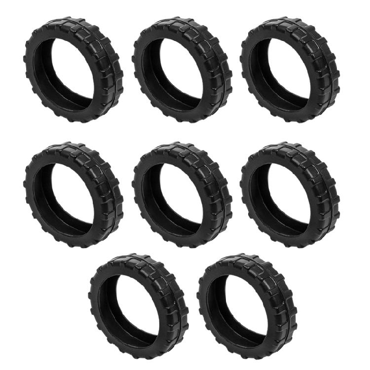 

8Pcs Universal Luggage Wheel Protectors Easy Install Silicone Cover Noise Reduction Anti Roll Fit Most Travel Bags чорний