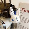 Portachiavi Peluche Coniglio Gotico di Halloween Accessori Fascino per Borsa Animale di Peluche Coniglio Portachiavi Bambola Coniglio Horror Ciondolo per Cellulare