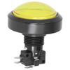 60mm Big Convex Button 2‑Foot Switch Button with LED Light for Crane Machine Game ConsoleRed