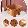 Basket Handmade for Organization with Handles Storage Bin Living Room Kitchen Countertop