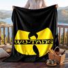 Warme Flanelldecke mit Wu-Tang-Clan-Muster, Leichte, bequeme Überwurfdecke für Bett und Sofa