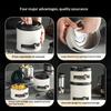 Coffee Bean Vacuum Sealed Tank Stainless Steel Grain Tea Nut Storage Vacuum Airtight Sealed Cans Kitchen Storage Organizer
