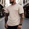 Plus Size Oversized Men Casual Short Sleeve T Shirt Loose Fit Crew Neck Tee