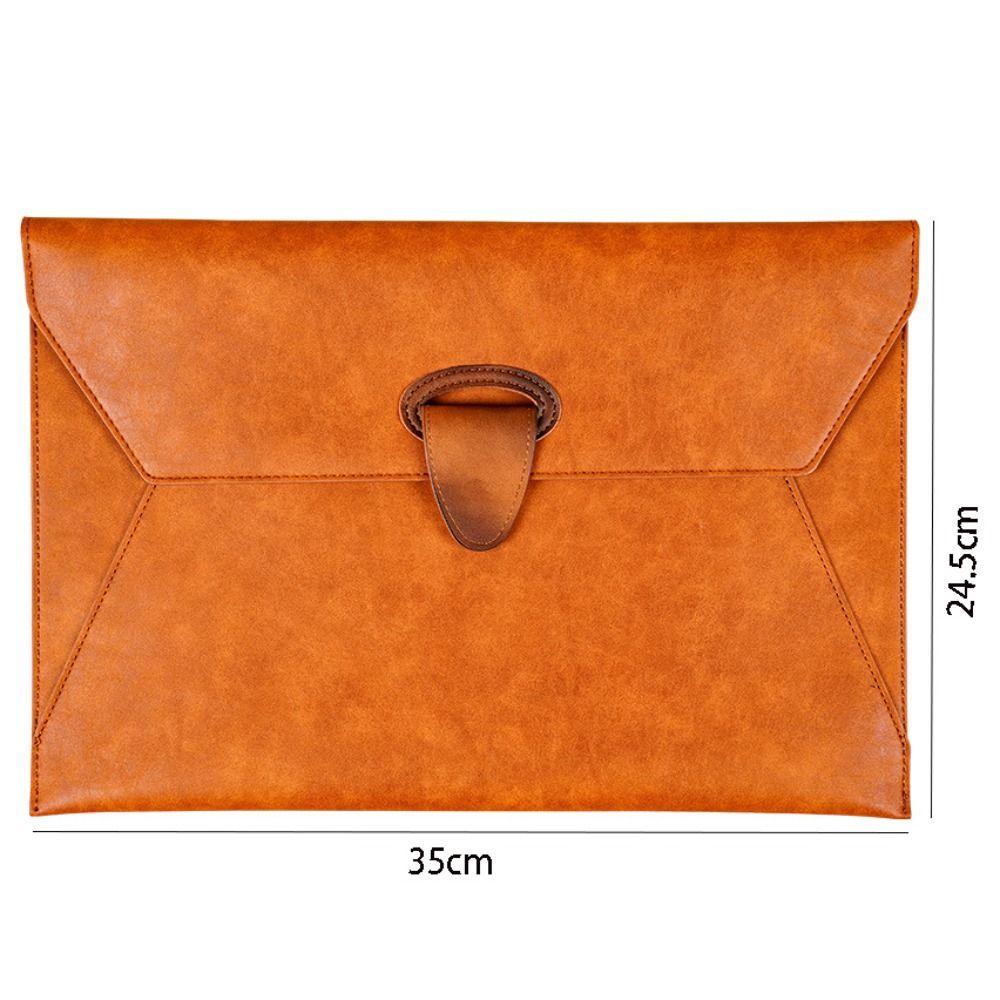 Leather Data File Bag Waterproof Business Document Bag A4 File Bag Storage Bag  Material