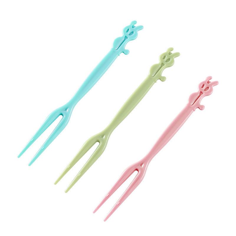 50Pcs Cute Mini Animal Cartoon Food Picks Children Snack Cake Dessert Food Fruit Forks Lunch Bento Accessories Party Decor