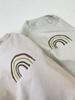 T-shirt Autunnale Arcobaleno Cartone Animato Unisex per Neonati - Top a Manica Lunga in Puro Cotone per Bambini Piccoli