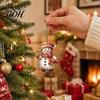 Decorative Christmas Window Displays 12/24/36Pcs Gingerbread Outdoor Decorations, Hanging Ornaments, 2D Double Sided Rustic Tree Decor Xmas for Office