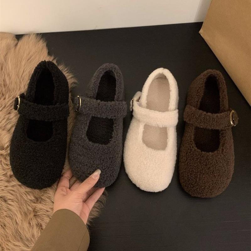 Women Fluffy Flats Soft Shoes Comfort 2025 Autumn Shoes Designer Classical New Trends Walking Sneakers Casual Zapatos