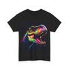 TREX NEON ART PAINT TEE Tshirt ADULT SHIRT GIFT MEN WOMEN DINOSAUR JURRASIC PARK