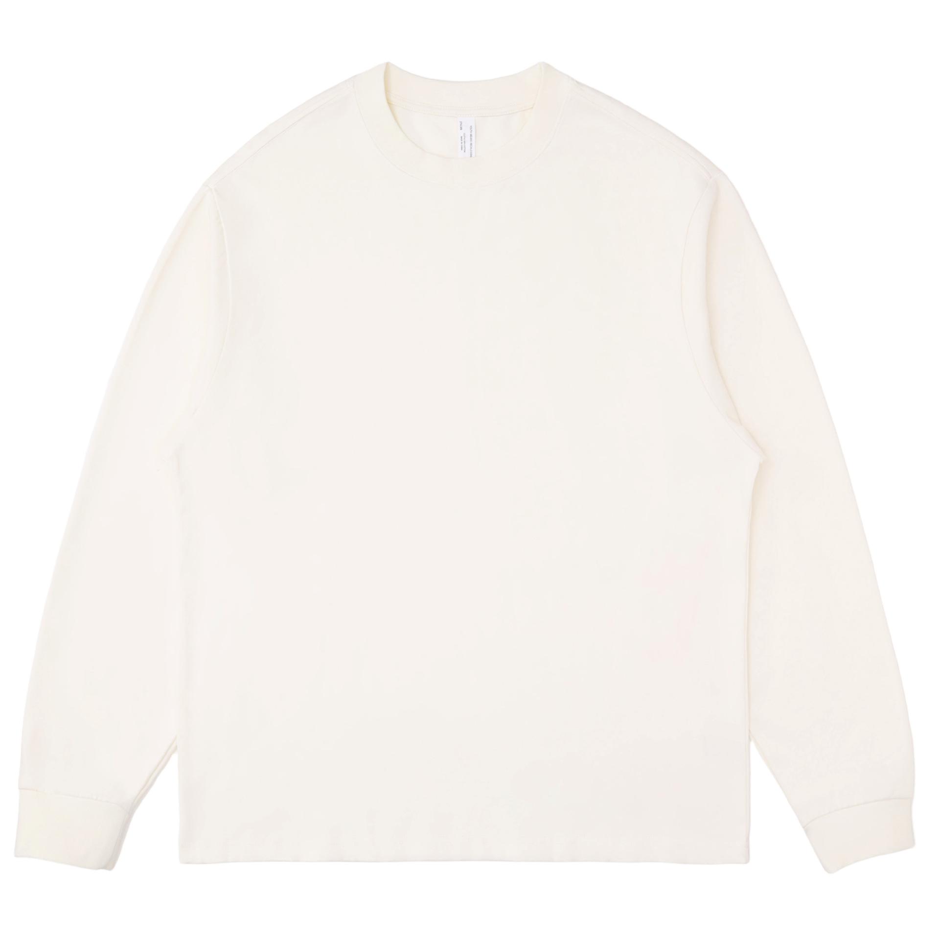 LVLV Kids  275g Heavyweight Long-Sleeve Cotton T-Shirt - Trendy European/American Spring & Autumn Camping Wear 120