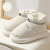 Woman Boots Thick Bottom Waterproof Warm Plush Female Cotton Shoes  Winter fur Leisure Chunky Round Toe Women Snow Boot
