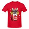 1 Piece Frenchie Fries Graphic 100 Cotton Tshirt French Bulldog Tees Tops For Unisex