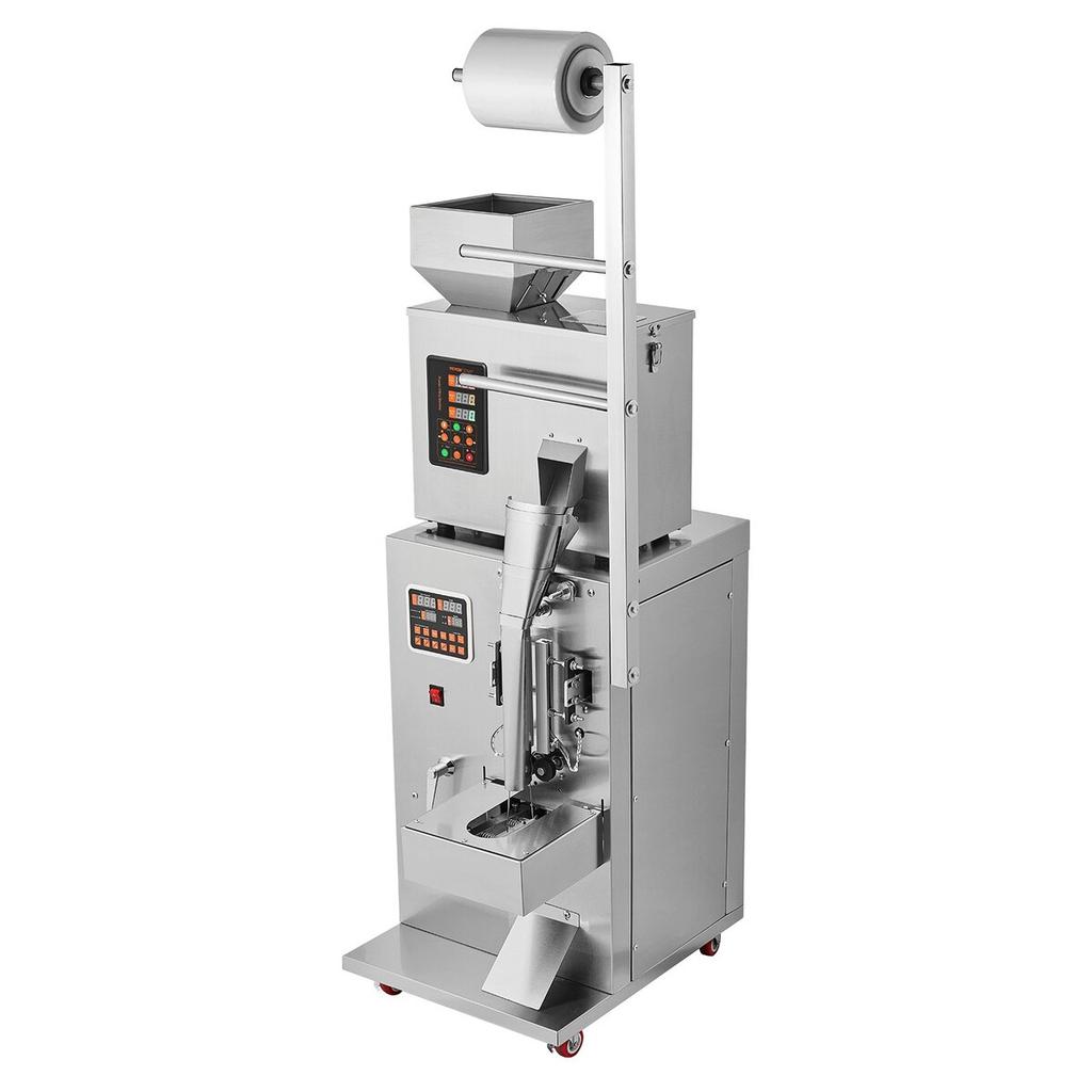 Automatic Particle Packaging Machine, 0.002-0.22lbs/1-100g, Multi-Function Pouch Powder Sachet Weighting Filling Packing Machine, Powder Filler