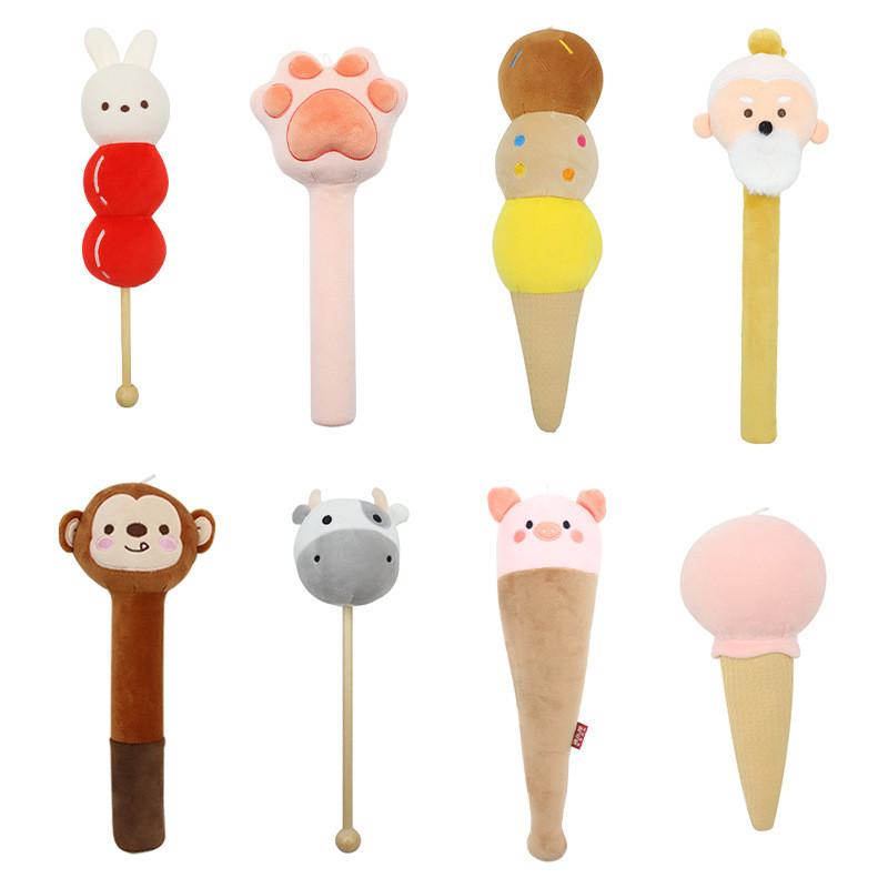 Happy Animals Massage Stick With Plush Cover For Relaxation And Stress Relief