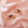 1Pair Summer Ocean Sea Style Crab Earrings Pierced Stud Earring Animal Ear Studs  for Women Girls