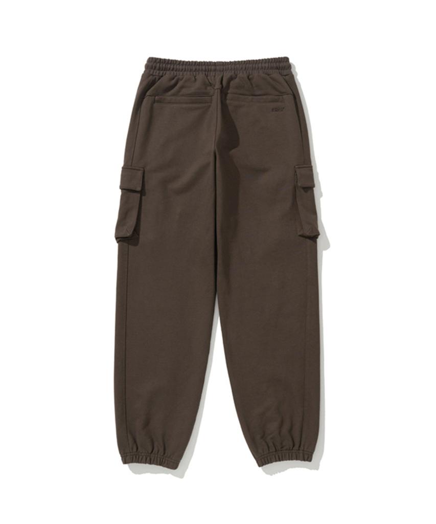 ERER Sweat Cargo Pants Brown