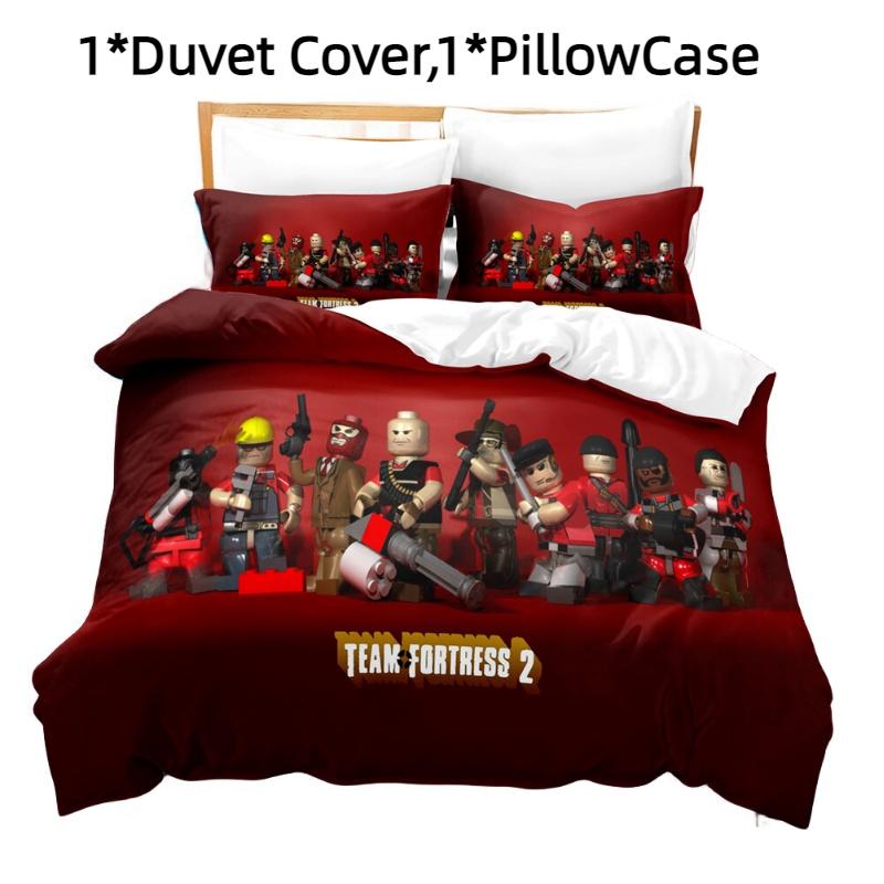 Fortnite 3-teiliges Bettwäscheset mit Digitaldruck Buntes Design Hochwertiger Stoff