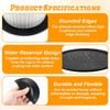 4 Pcs Silicone Coasters, Silicone Coaster for Drinks Black Anti-Slip Desk Rubber Coaster Round Thickened Silicones Coasters Simple Cup Pad for Men