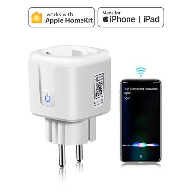 Presa intelligente Homekit Presa a muro WiFi wireless UE Controllo Siri Interruttore prese elettriche Funziona con Apple Homekit