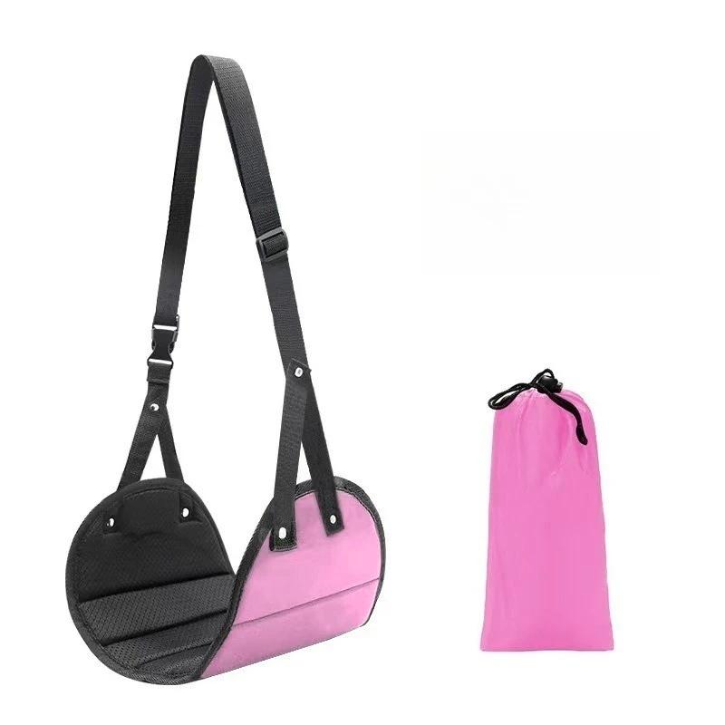 

Дорожная подставка для ног, подвесная подставка для ног, коврик для ног в самолете, регулируемая по высоте подставка для ног, подходит для домашних офисов, уличного авиационного кресла розовый