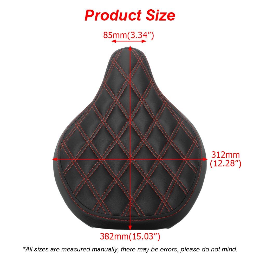 Motorcycle Accessories Black Red Front Driver Solo Seat Vintage Thicken Seat Cover Cushion For Triumph Bonneville Bobber 2017-up