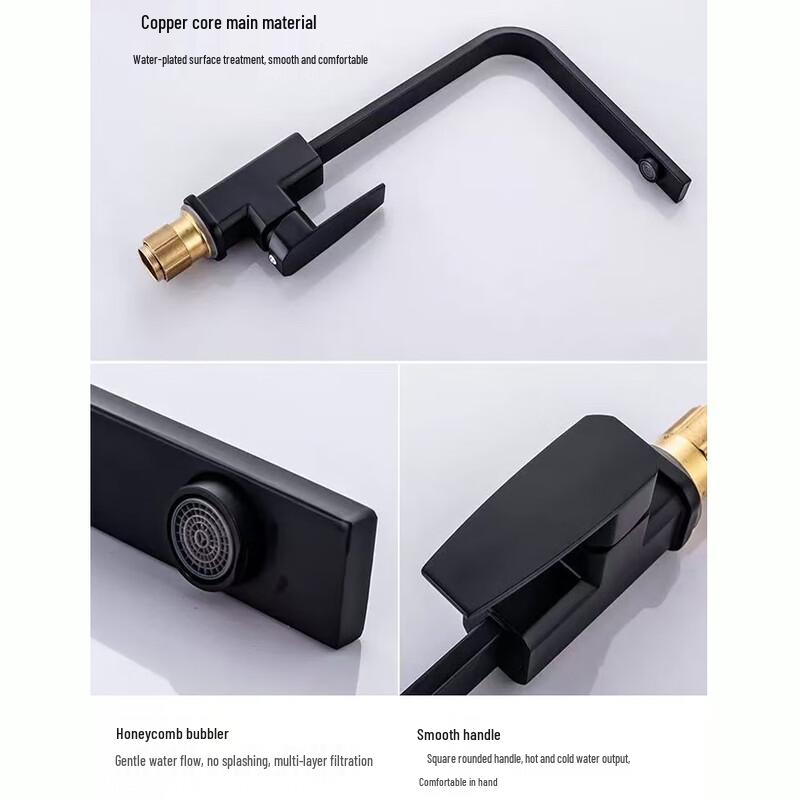 Yi Da Shang Kitchen Swivel Faucet with Hot & Cold Water