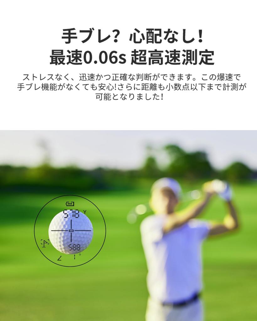 Acnova Golf Distance Meter Laser Distance Meter Ultra Compact Distance Meter Mini 1094Y Fastest 0.06S Measurement Highly Transparent Lens 6.5