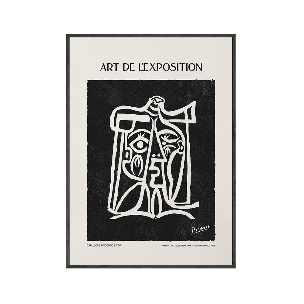 Retro Pablo Picasso Posters And Prints Abstract Neutral  Black  Wall Art Canvas Painting Pictures For Living Room Nordic Decor