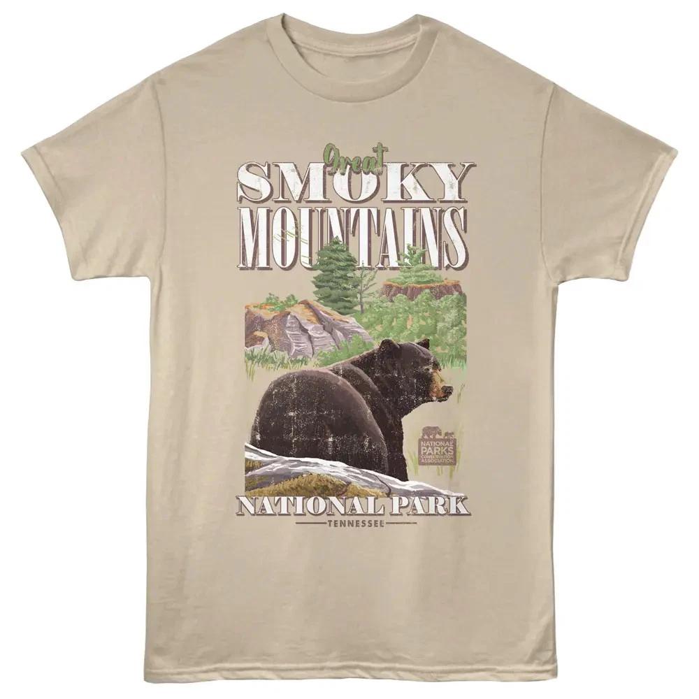 Smoky Mountains Bear Behind Men s T-Shirt 2XL