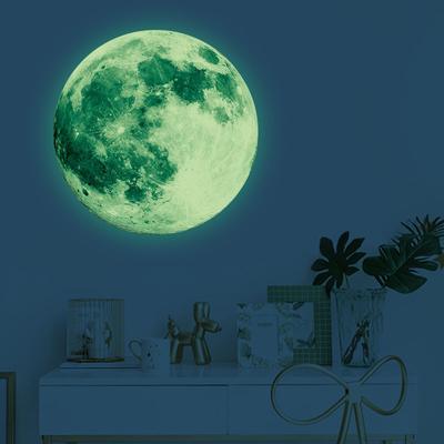 30cm Glow-in-the-Dark Moon Wall Stickers Decorative Glow-in-the-Dark Moon Decorative Stickers